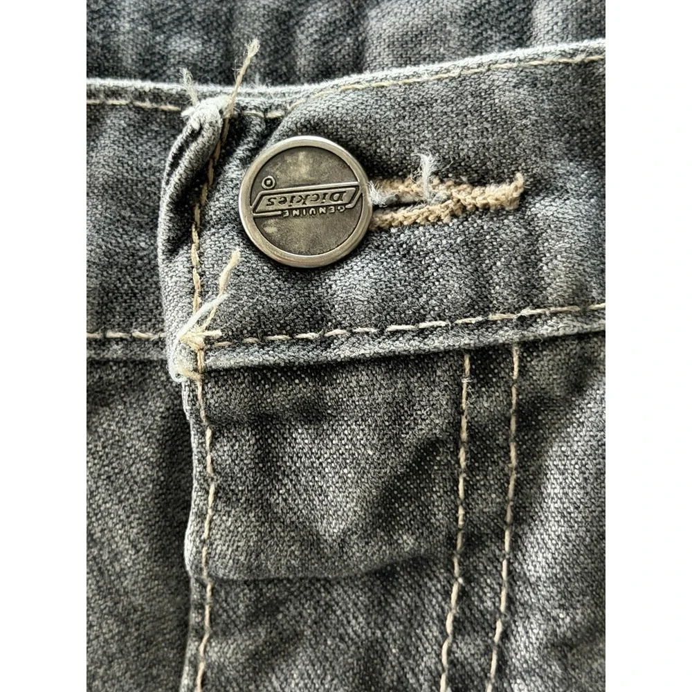 Vintage Dickies Men's Charcoal Gray Baggy Carpenter Style Denim Shorts Size 40